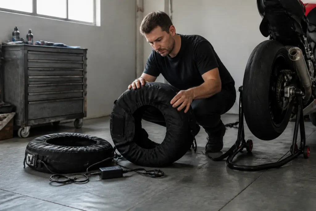 couverture-chauffante-pour-pneu-moto