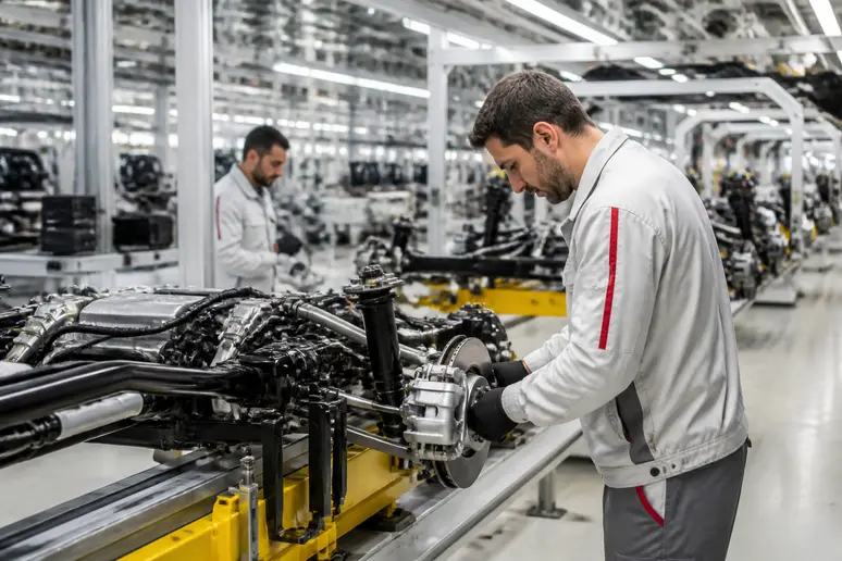 Chaîne de montage de véhicules dans l'usine de Martorell pour la marque Cupra