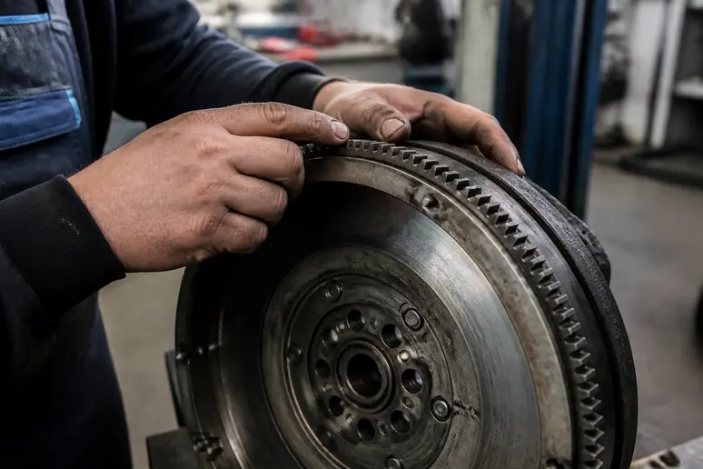 Contrôle du jeu de l'amortisseur de torsion sur un volant moteur bi-masse en atelier
